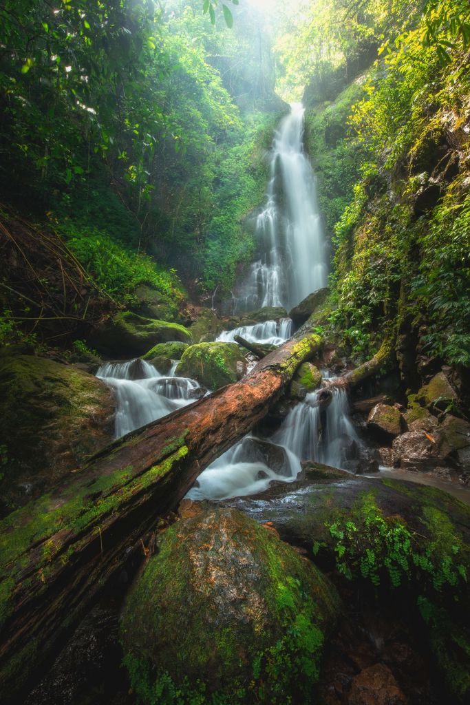 Primo piano della cascata