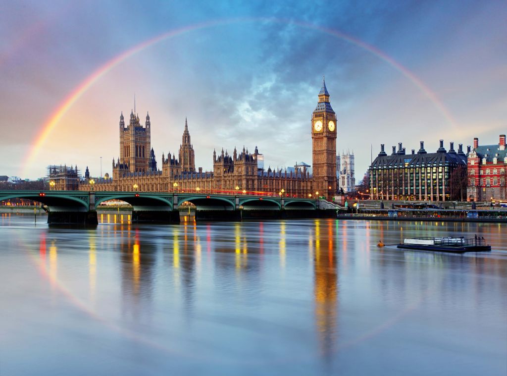 Arcobaleno su Londra