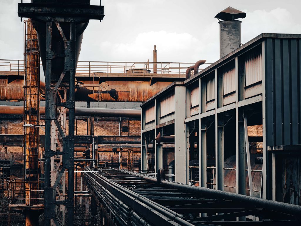 Rotaie di una vecchia fabbrica