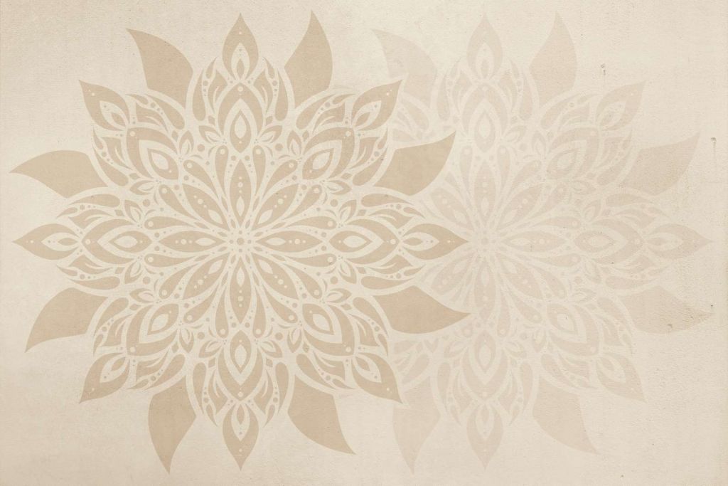 Beige Mandala Double