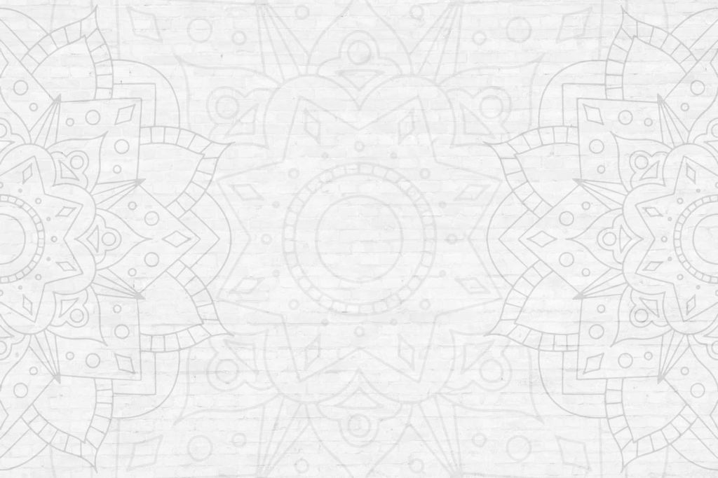 Mandala geometrico bianco