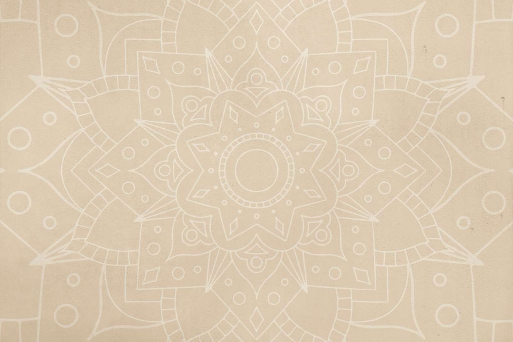 Beige Mandala Art